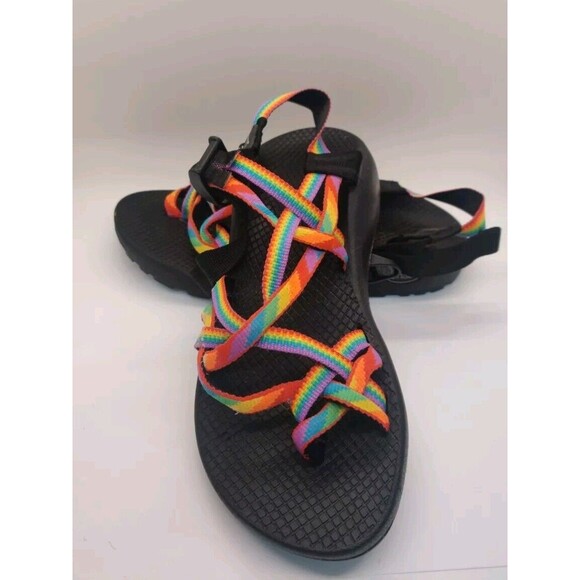 Chaco Women's Sandal Sz 7 Rainbow Toe Strap Adjustable - Picture 1 of 14